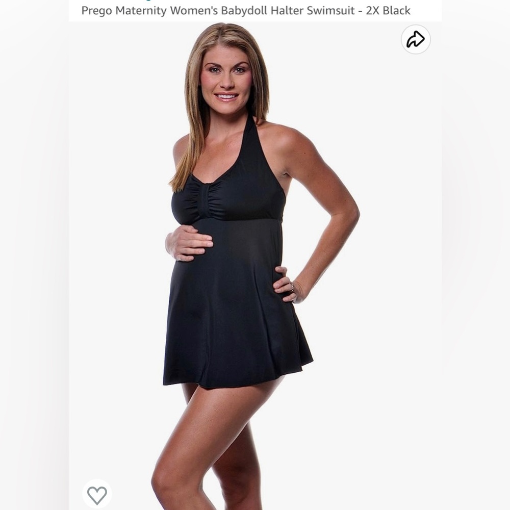Maternity black Tankini